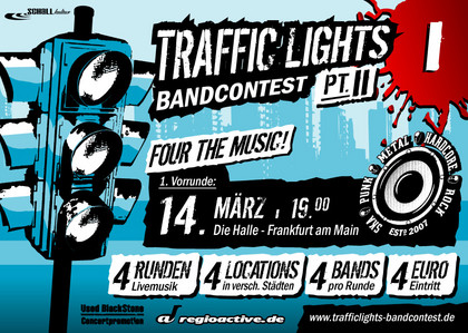 regioactive.de besetzt vier slots des bandwettbewerbs - Traffic Lights II: Die Bands der ersten drei Runden stehen fest 